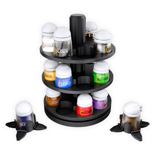 3-Tier Spinning Paint Rack