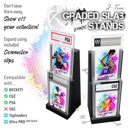Graded Card Slab Stadium Displays