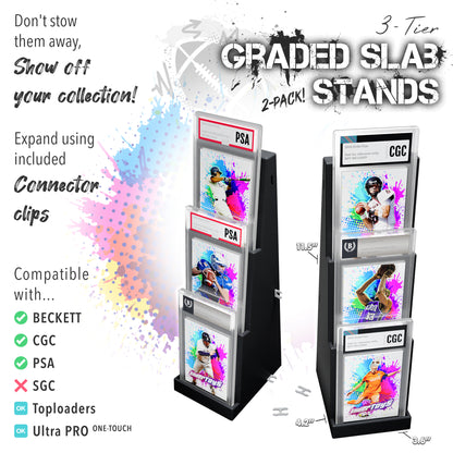 Graded Card Slab Stadium Displays