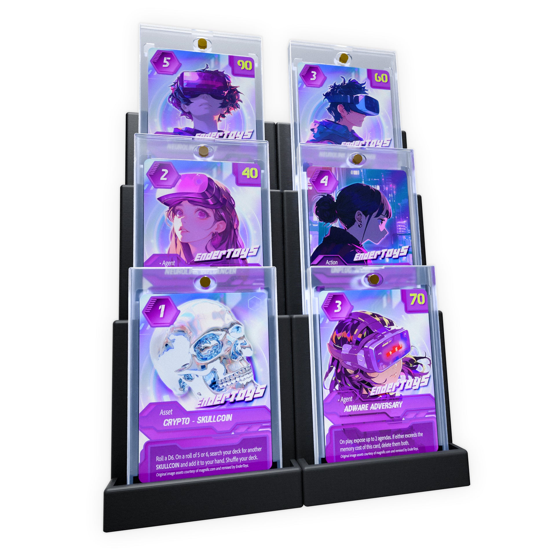 Magnetic Card Holder Stadium Displays | EnderToys Terrain