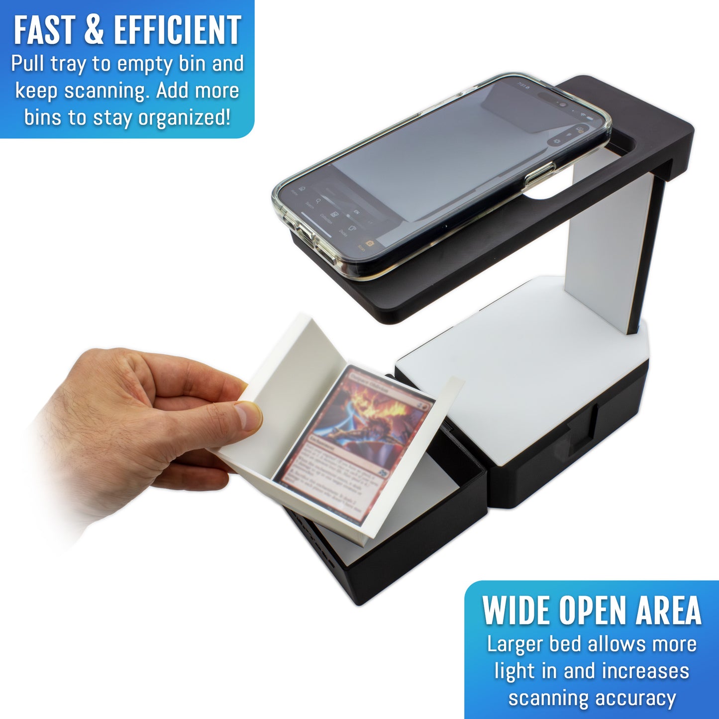 Scan Station Deluxe Set - TCG Scanner Stand for Sleeved and Unsleeved