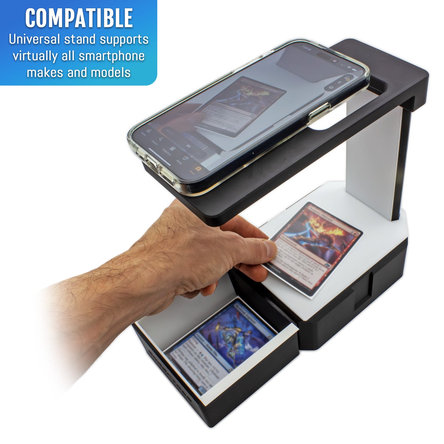Scan Station Deluxe Set - TCG Scanner Stand for Sleeved and Unsleeved