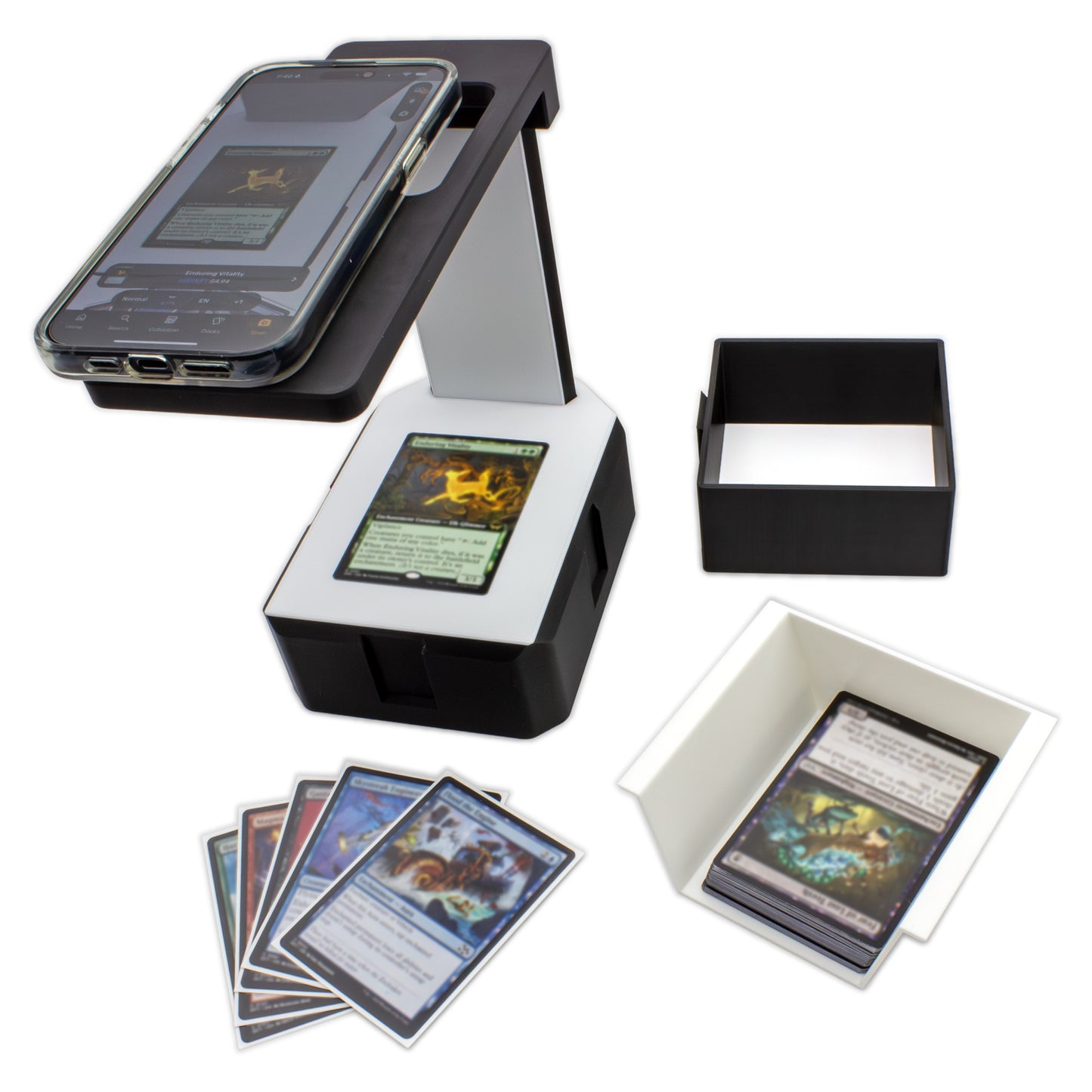 Scan Station Deluxe Set - TCG Scanner Stand for Sleeved and Unsleeved