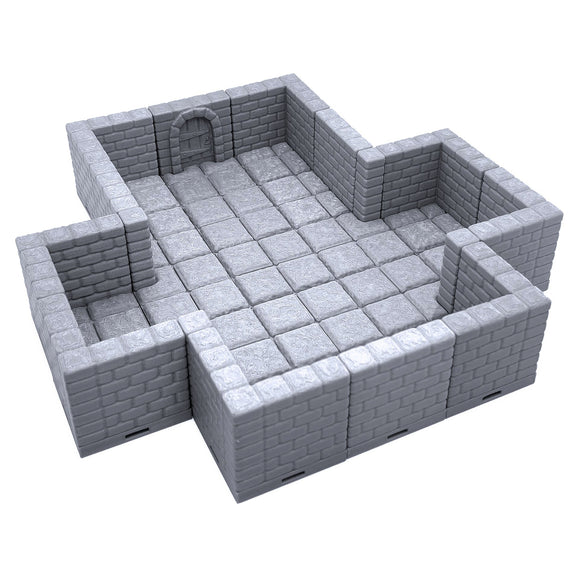 Locking Dungeon Tiles - Cross Chamber