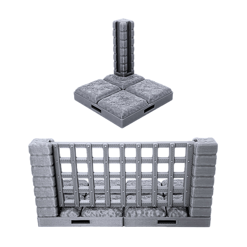 Locking Dungeon Tiles - Prison Pit | EnderToys Terrain