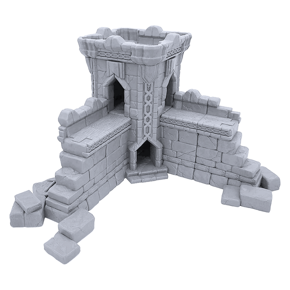 Dwarf Settlement Wall Corner Tower